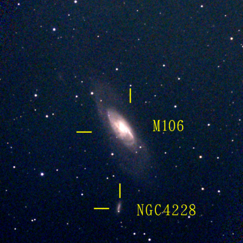 夜空は宝石箱(りょうけん座 M106) Seestar50