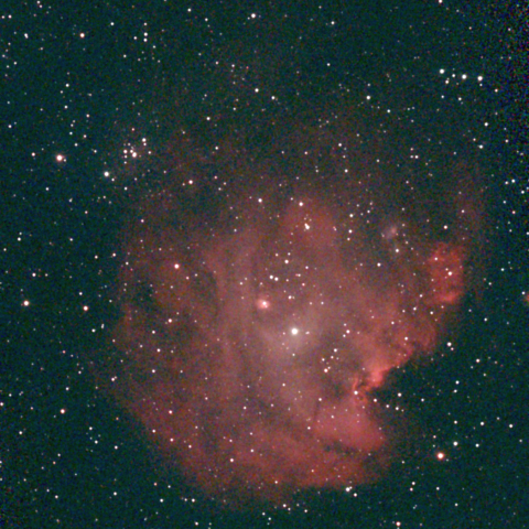 夜空は宝石箱(モンキー星雲 NGC2174) Seestar50