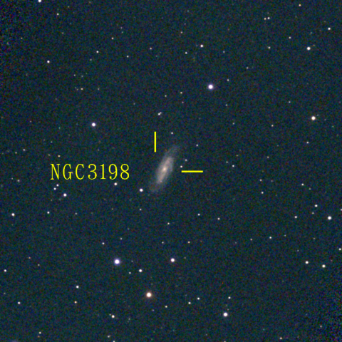 夜空は宝石箱(おおぐま座 NGC3198) Seestar50