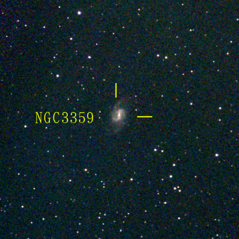 夜空は宝石箱(おおぐま座 NGC3359) Seestar50