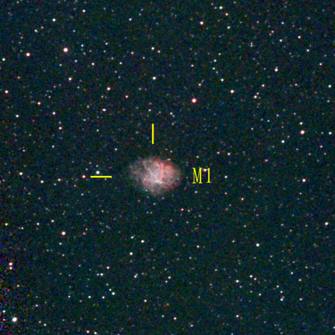 夜空は宝石箱(かに星雲 M1) Seestar50
