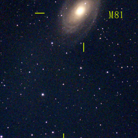 夜空は宝石箱(ボーデの銀河 M81) Seestar50