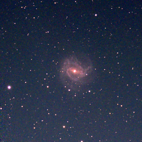 夜空は宝石箱(南の回転花火銀河 M83) Seestar50