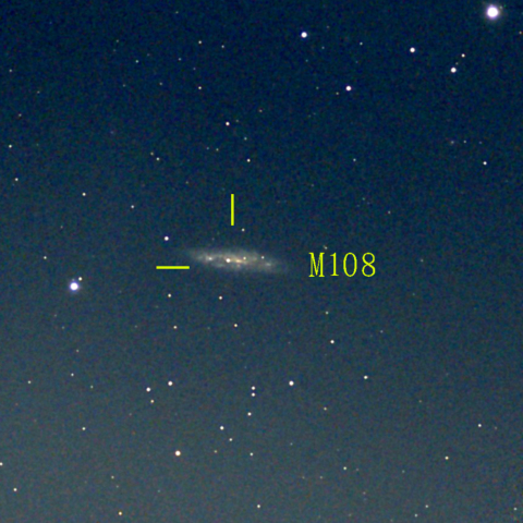夜空は宝石箱(おおぐま座 M108) Seestar50