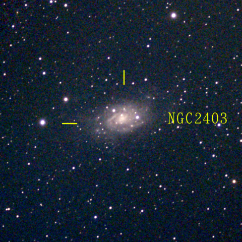 夜空は宝石箱(きりん座 NGC2403) Seestar50