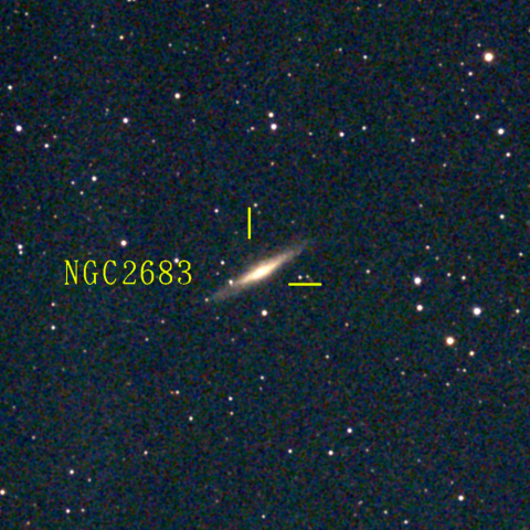 夜空は宝石箱(やまねこ座 NGC2683) Seestar50