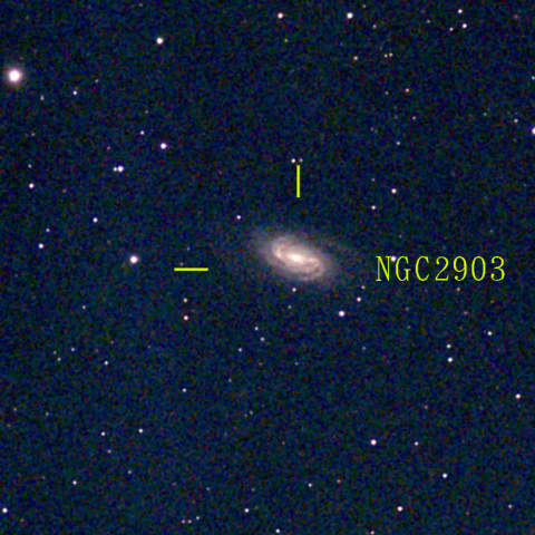 夜空は宝石箱(しし座 NGC2903) Seestar50