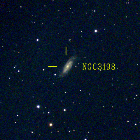夜空は宝石箱(おおぐま座 NGC3198) Seestar50