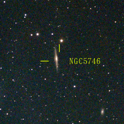 夜空は宝石箱(おとめ座 NGC5746) Seestar50