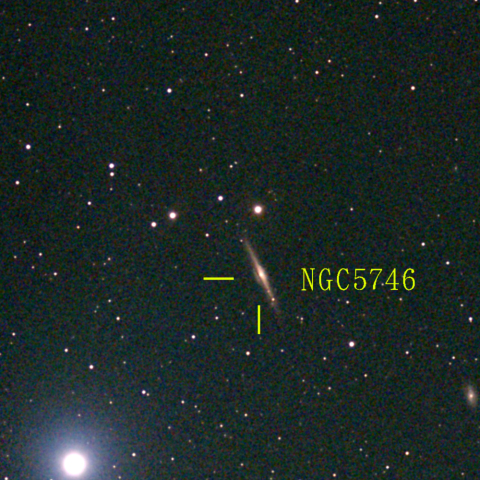 夜空は宝石箱(おとめ座 NGC5746) Seestar50