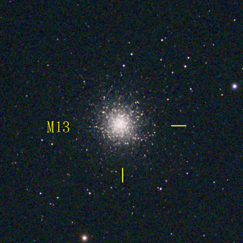 夜空は宝石箱(ヘルクレス座 M13) Seestar50