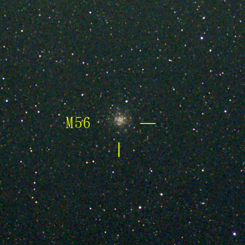 夜空は宝石箱(こと座 M56) Seestar50