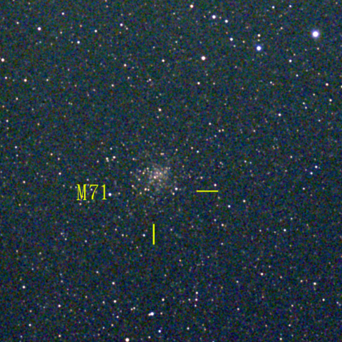 夜空は宝石箱(や座 M71) Seestar50