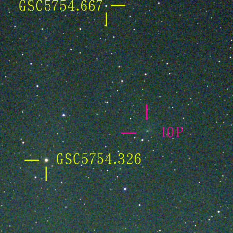テンペル彗星(10P) 6月13日 Seestar50