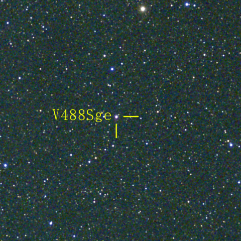 や座 新星(V488Sge) 8月30日 Seestar50