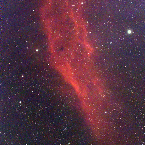 夜空は宝石箱(カリフォルニア星雲 NGC1499 ) Seestar30