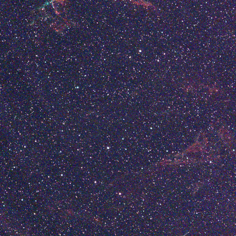 夜空は宝石箱(網状星雲 NGC6992＆NGC6960) Seestar50