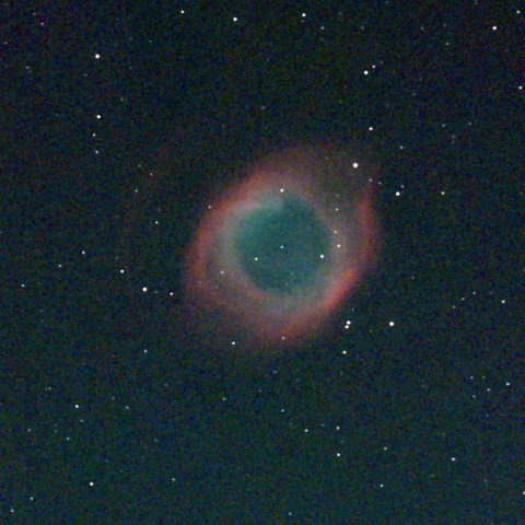 夜空は宝石箱(らせん状星雲 NGC7293) Seestar50