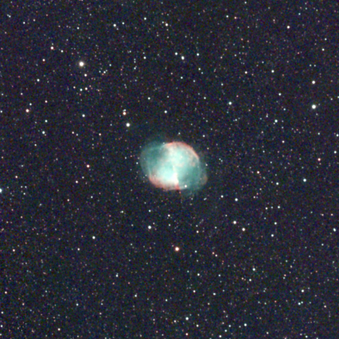 夜空は宝石箱(あれい星雲 M27) Seestar50