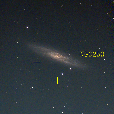 夜空は宝石箱(ちょうこくしつ座 NGC253) Seestar50