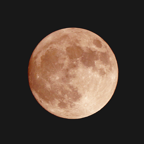 スーパームーン（月齢14.2）