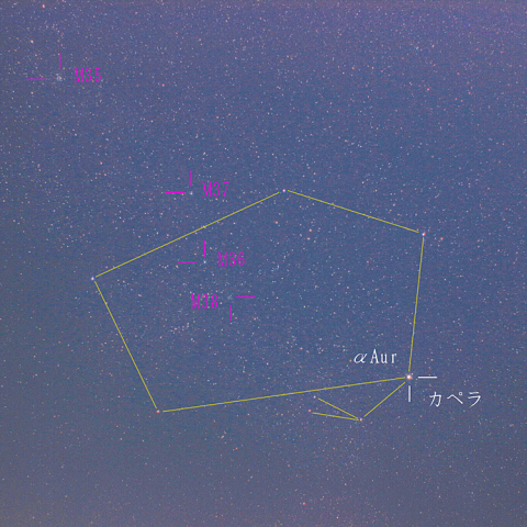 冬の夜空は宝石箱～ぎょしゃ座～
