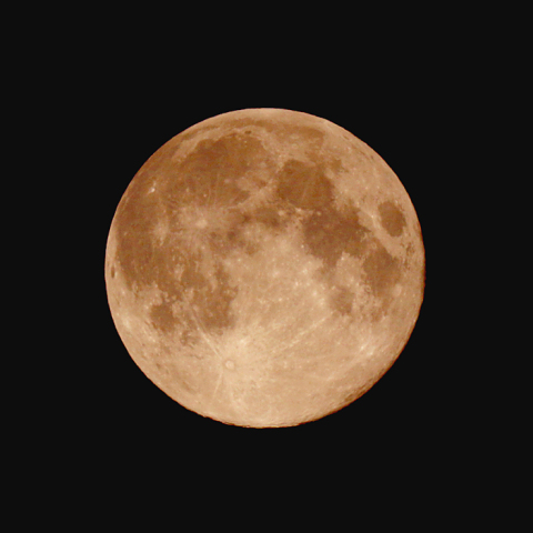 平成最後の満月（月齢14.3）