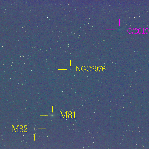 アトラス彗星（C/2019Y4）3月16日　200mm