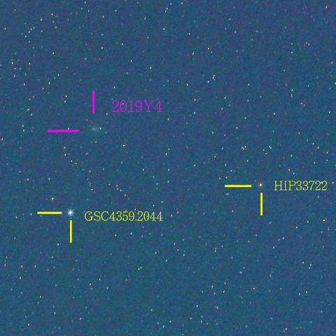 アトラス彗星（C/2019Y4）4月10日　200mm