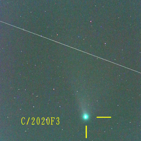 ネオワイズ彗星（C/2020F3）7月30日　400mm