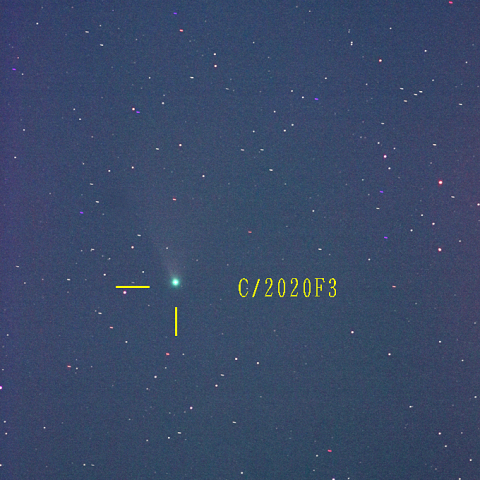 ネオワイズ彗星（C/2020F3）7月30日　200mm