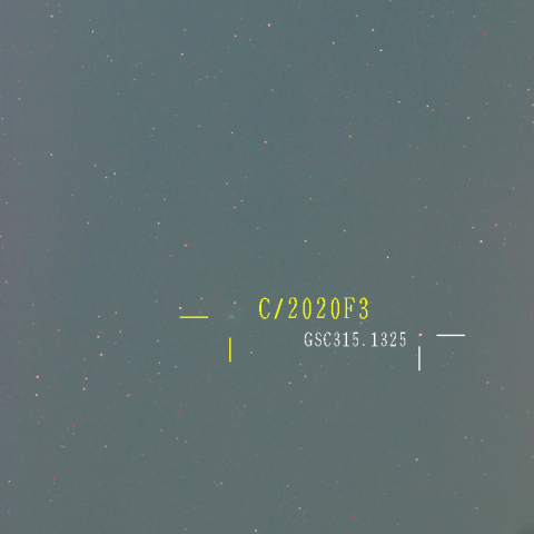 ネオワイズ彗星（C/2020F3）8月18日　200mm