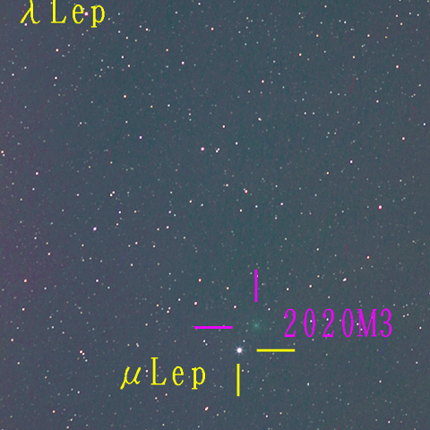 アトラス彗星(2020M3) 200mm 10月28日