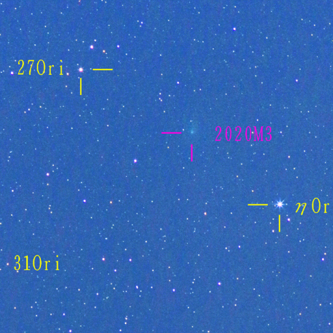 アトラス彗星(2020M3) 11月10日 200mm