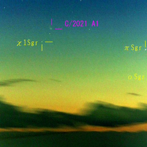 レナード彗星（C/2021A1）12月17日　85mm