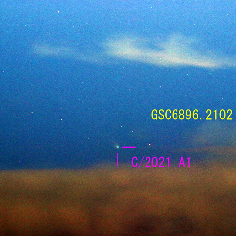 レナード彗星（C/2021A1）12月19日　200mm