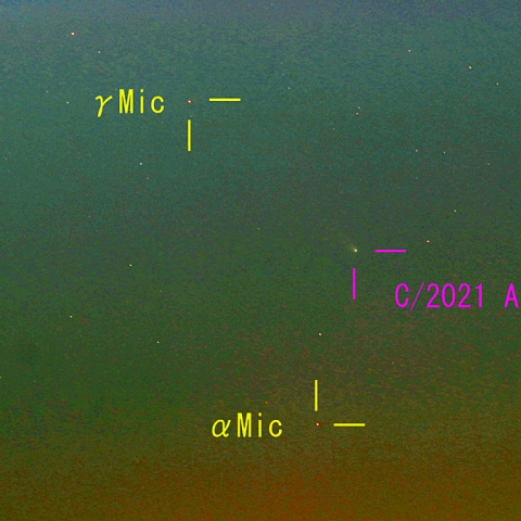 レナード彗星（C/2021A1）12月23日　200mm