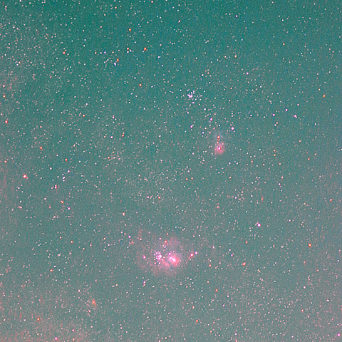 夜空は宝石箱(干潟星雲 M8)