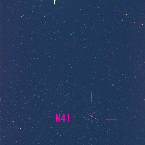 夜空は宝石箱（シリウス＆M41）