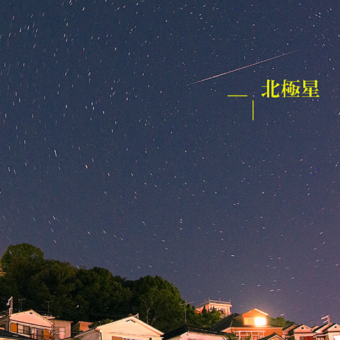 ペルセウス座流星群(トリミング28mm相当)