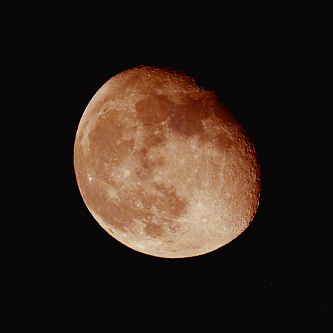 居待月(月齢 17.5)