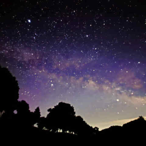 ゴルフ場の天の川