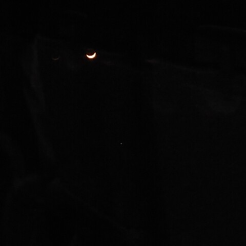 金星と木星と月