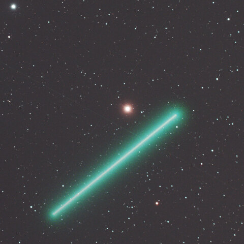 レモン彗星(C/2023 H2)の2時間の動き