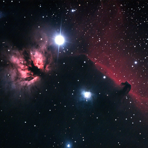 馬頭星雲と燃える木