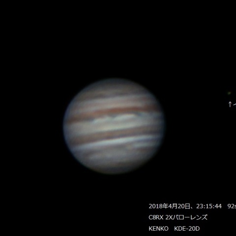 4月20日の木星