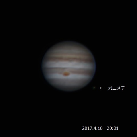 4月18日の木星