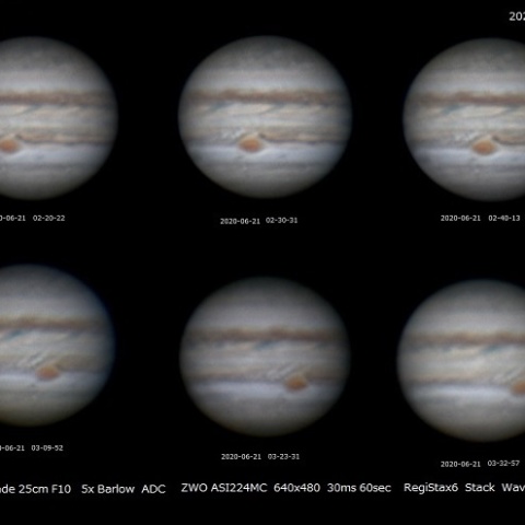 6月21日　木星の自転