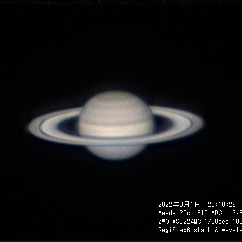 ８月１日　土星