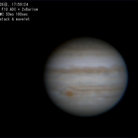 １０月２６日　木星